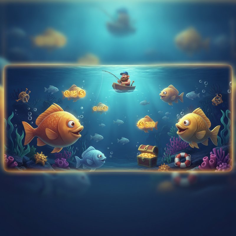Fishin Frenzy slot hero background